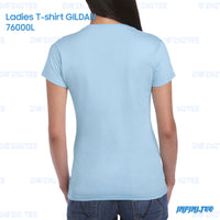 Ladies T-shirt 76000L GILDAN - LIGHT BLUE