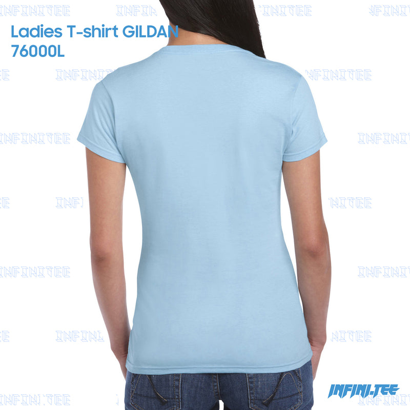 Ladies T-shirt 76000L GILDAN - LIGHT BLUE