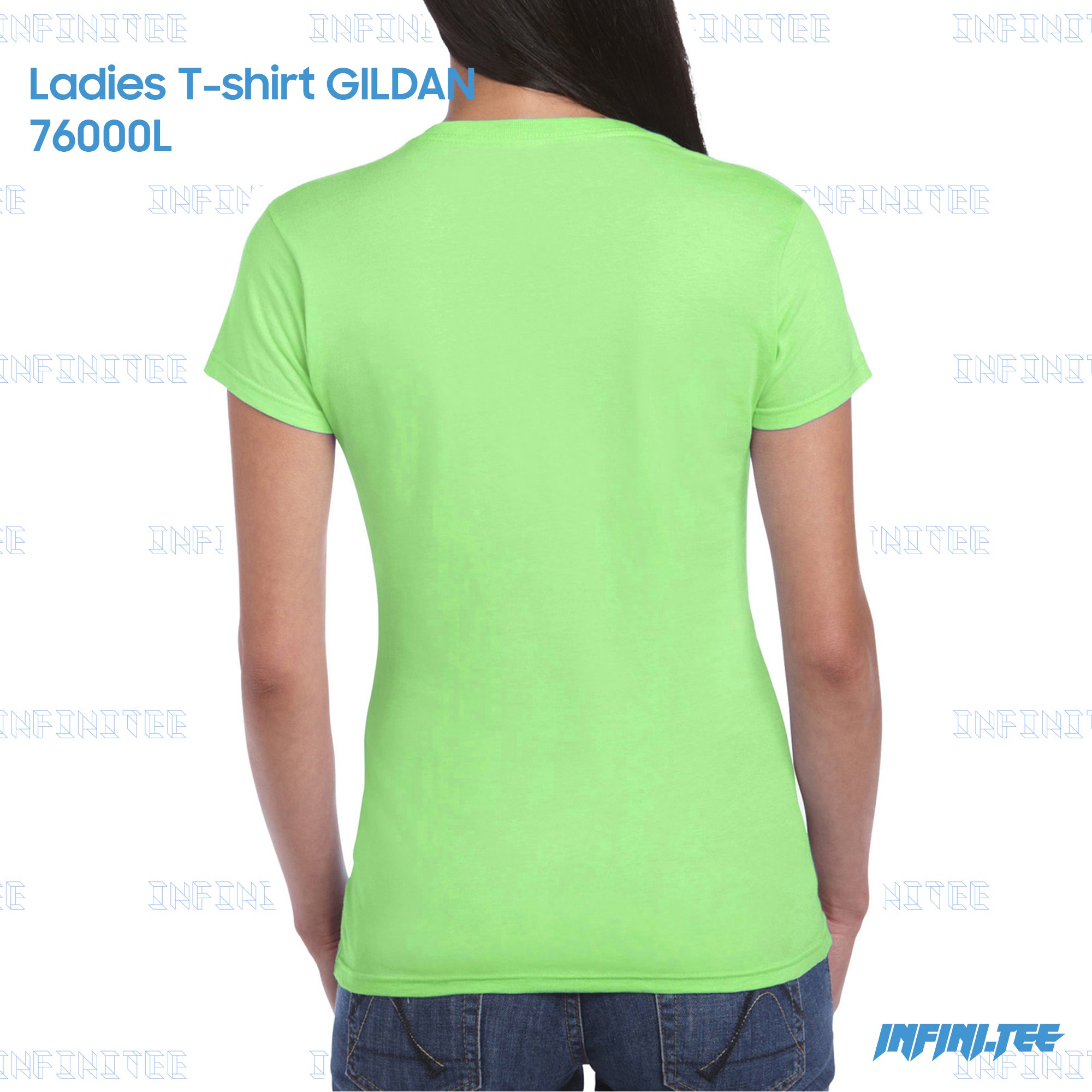 Ladies T-shirt 76000L GILDAN - LIME