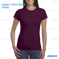 Ladies T-shirt 76000L GILDAN - MAROON
