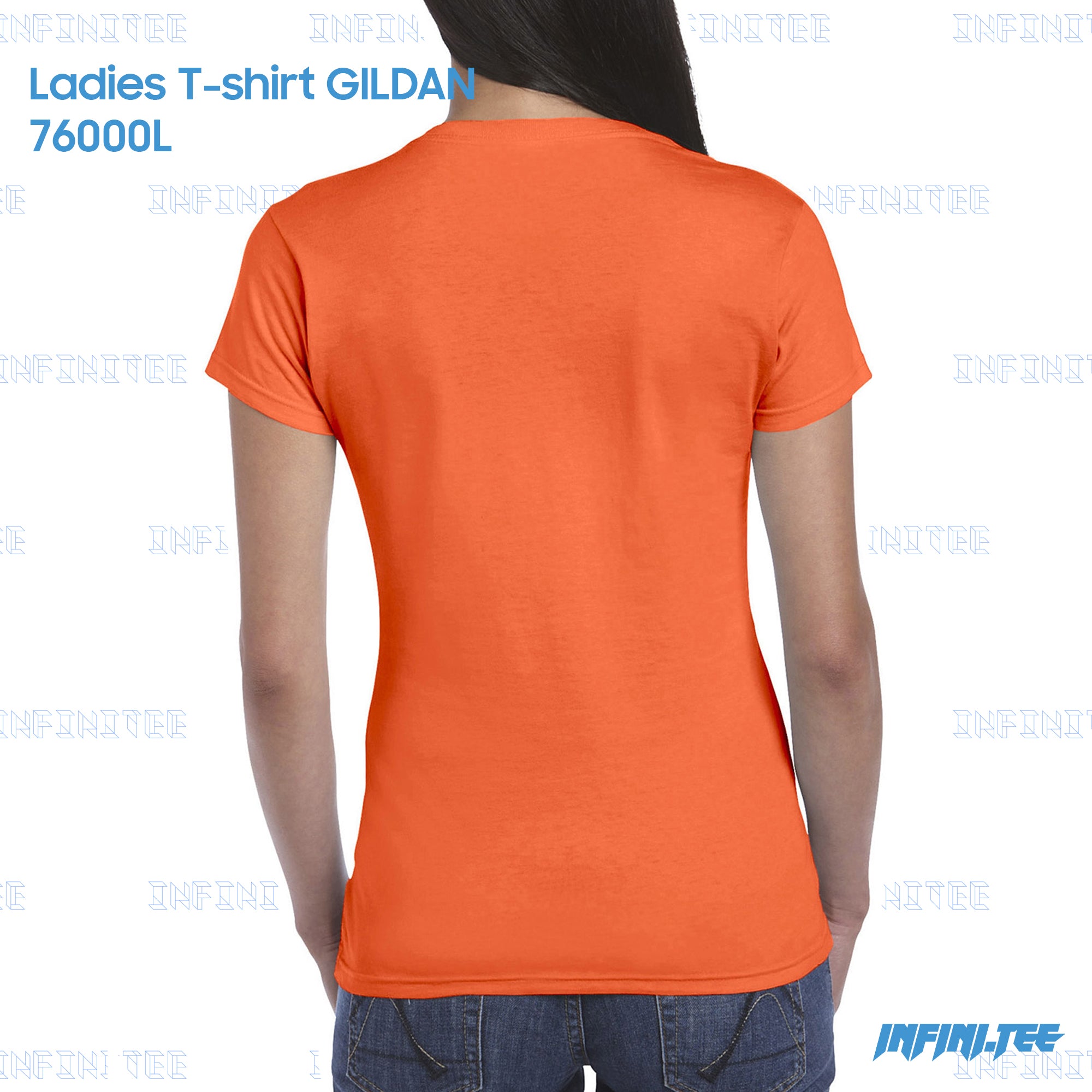 Ladies T-shirt 76000L GILDAN - ORANGE