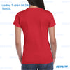 Ladies T-shirt 76000L GILDAN - RED