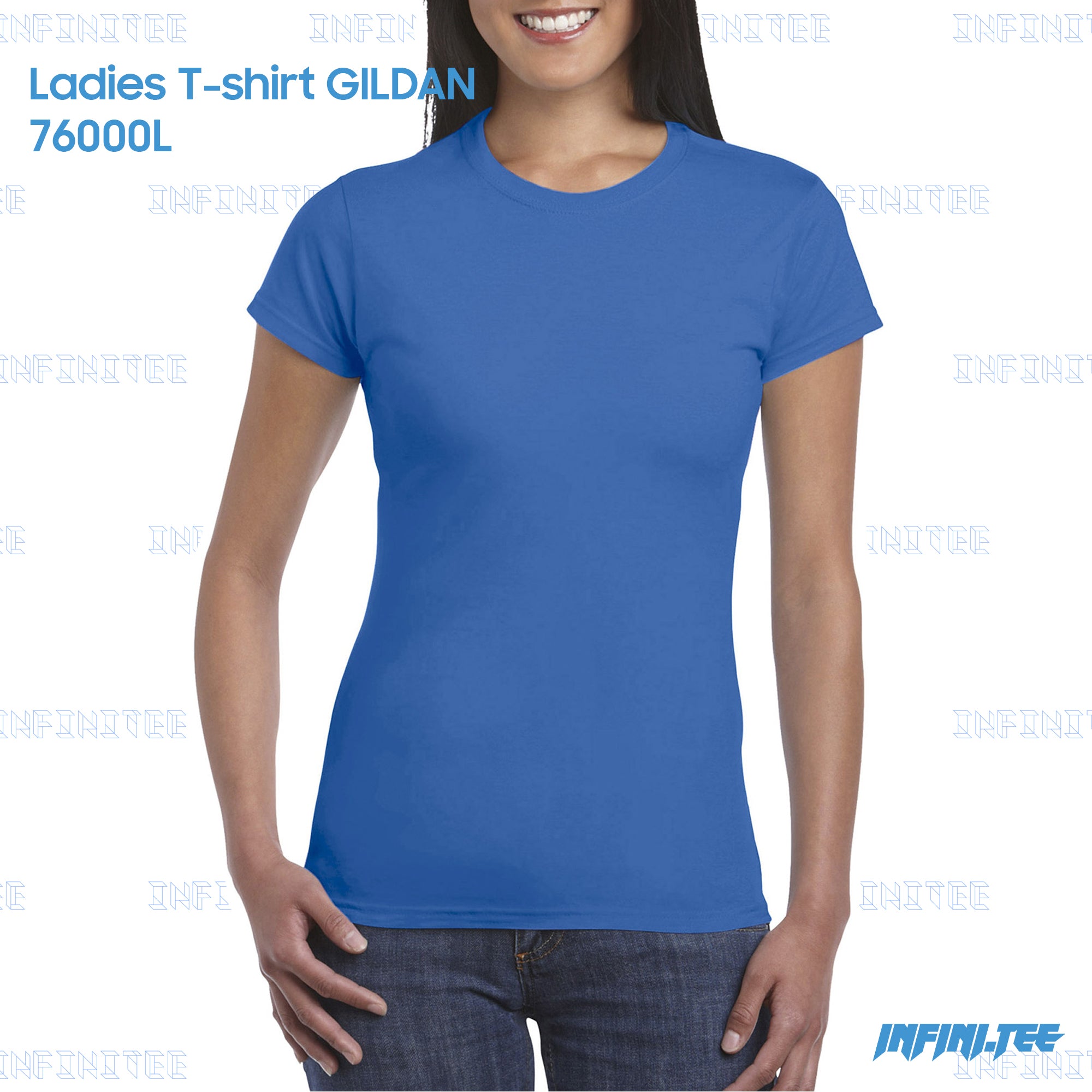 Ladies T-shirt 76000L GILDAN - ROYAL