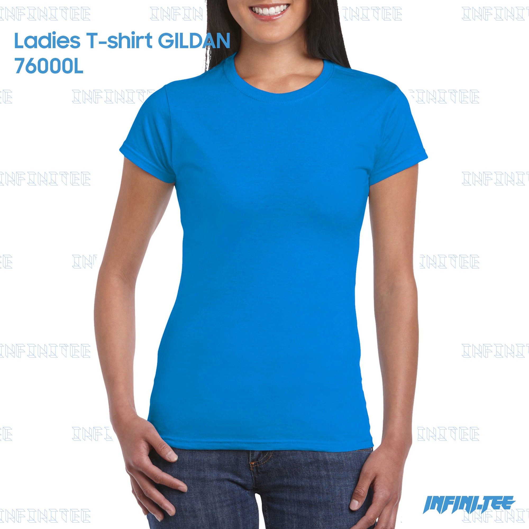 Ladies T-shirt 76000L GILDAN - SAPPHIRE