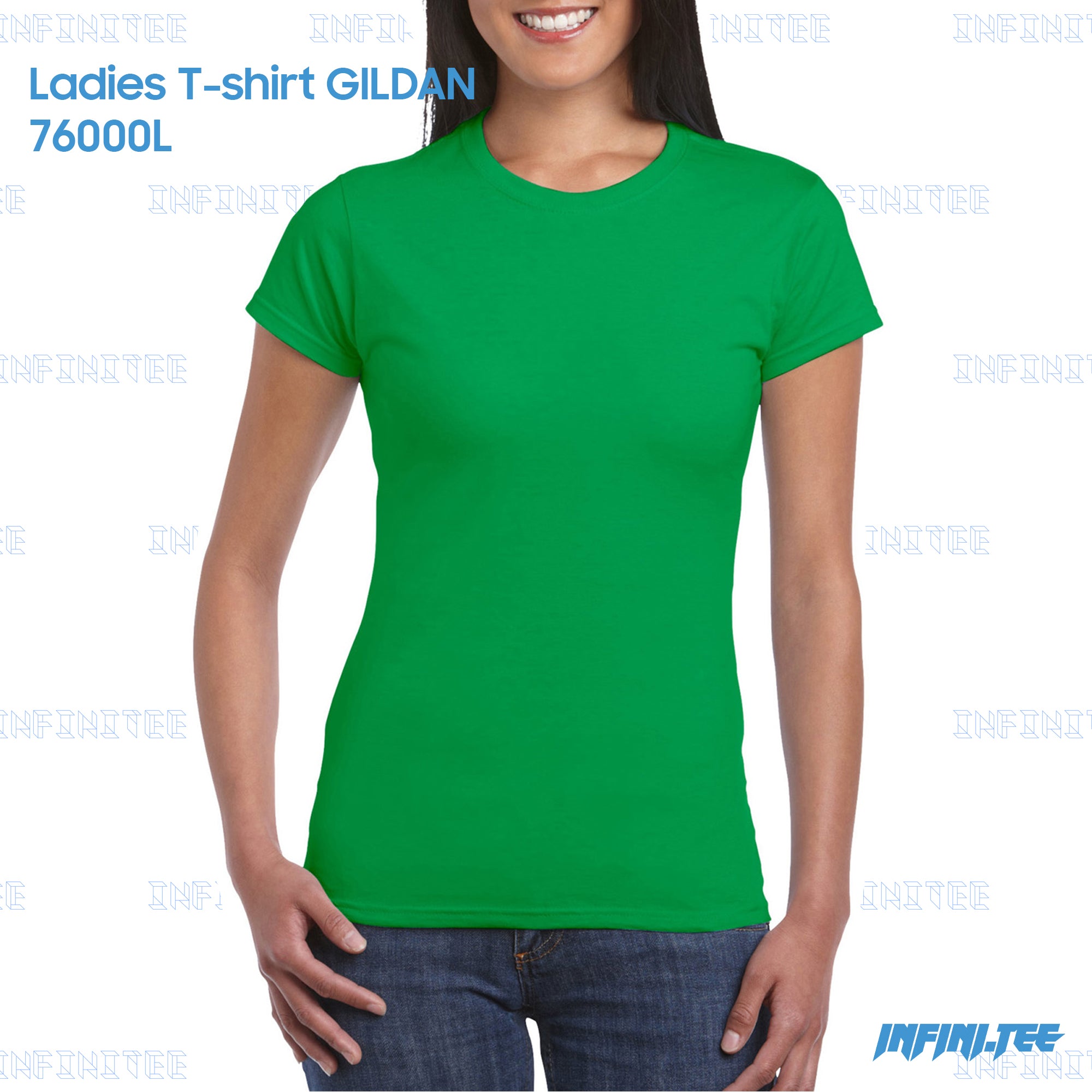 Ladies T-shirt 76000L GILDAN - IRISH GREEN