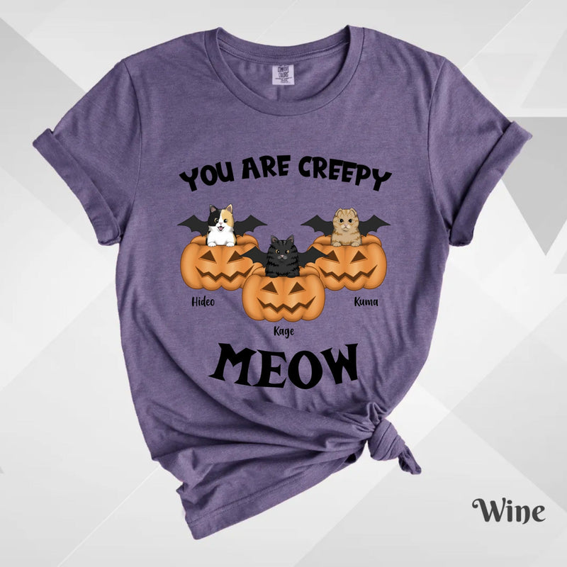 Custom T-Shirt, Comfort Colors® 1717 - You Are Creepy Meow