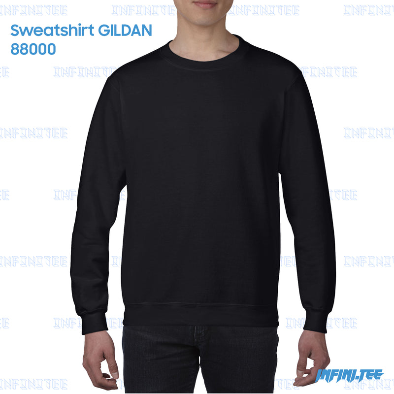 SWEATER 88000 GILDAN - BLACK