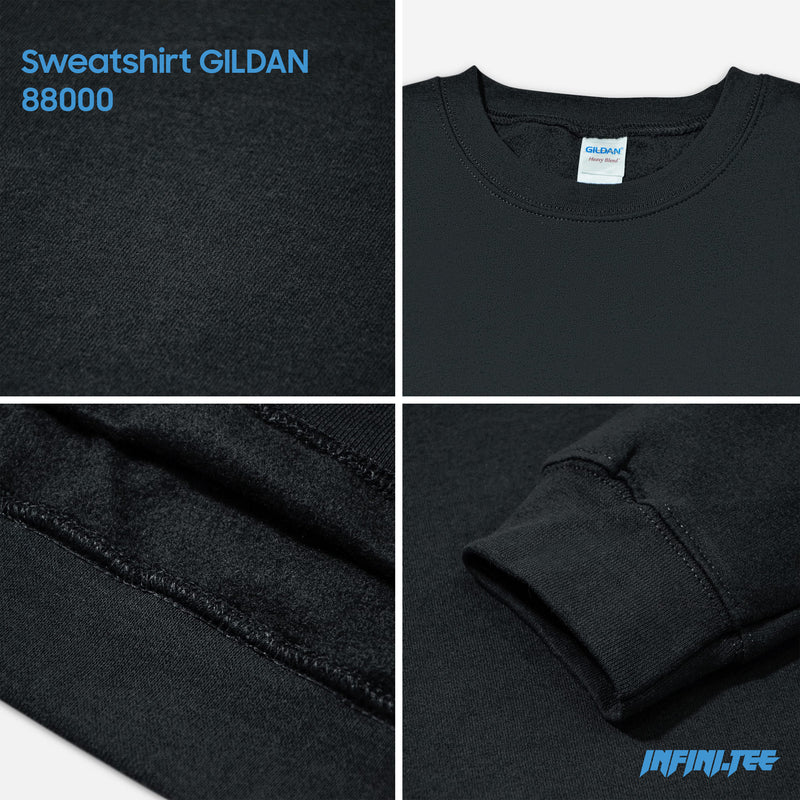 SWEATER 88000 GILDAN - BLACK