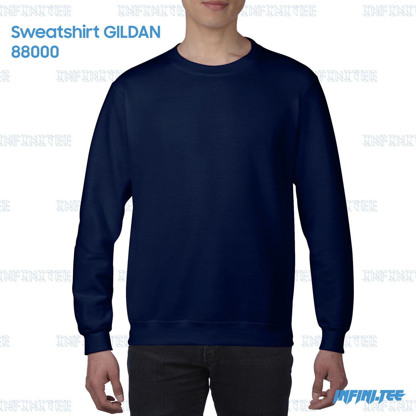 SWEATER 88000 GILDAN - NAVY