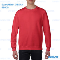 SWEATER 88000 GILDAN - RED