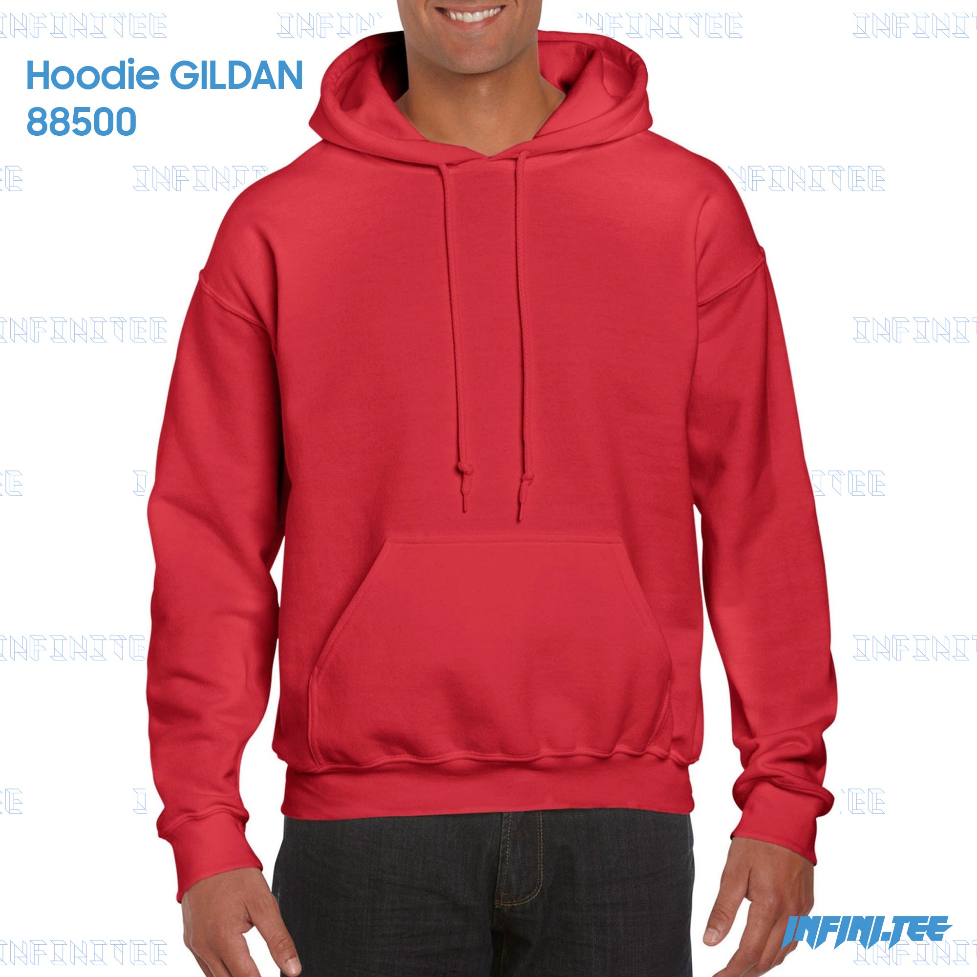 HOODIE 88500 GILDAN - RED