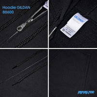 HOODIE 88600 GILDAN - BLACK