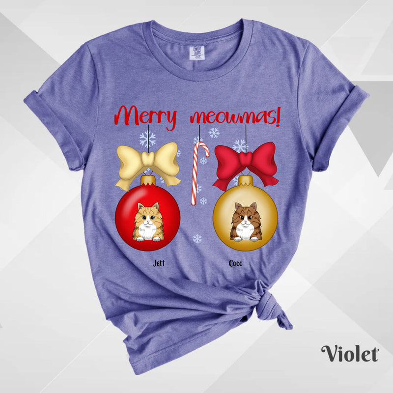 Custom T-Shirt, Comfort Colors® 1717 - Merry Meowmas!