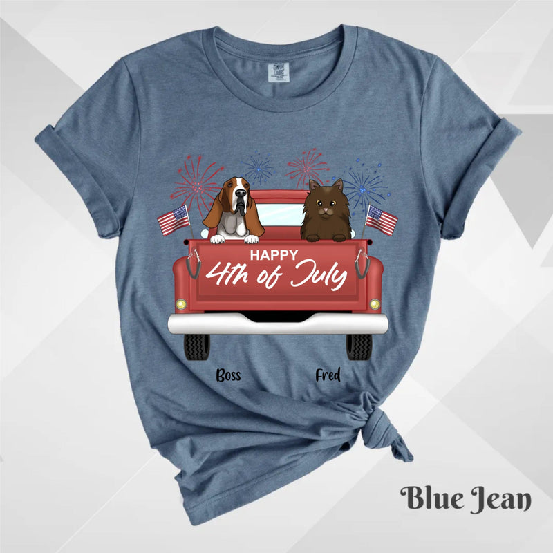 Custom T-Shirt, Comfort Colors® 1717 - Happy 4Th Of July