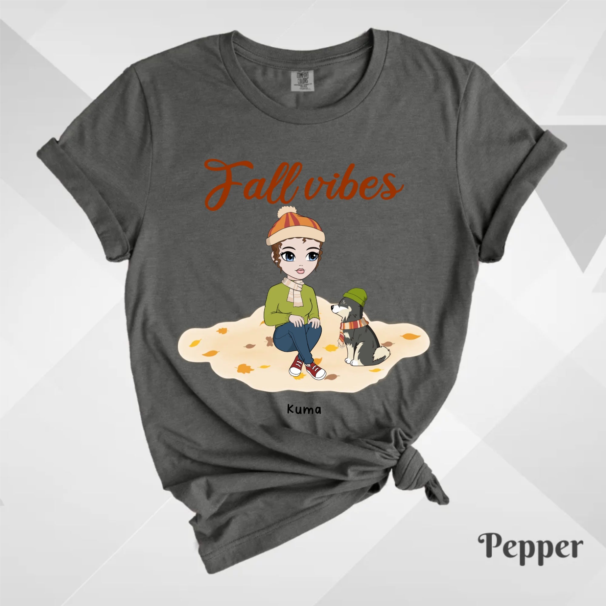 Custom T-Shirt, Comfort Colors® 1717 - Fall Vibes
