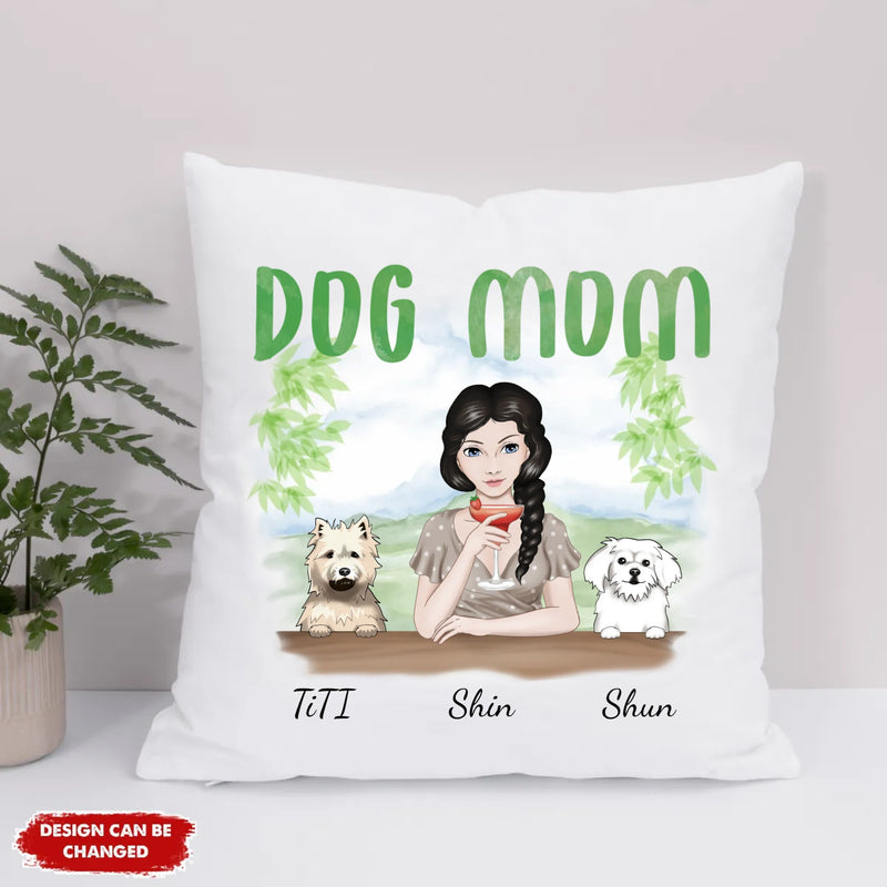 Eco Pillow Artwork - Dog Mom (Frontal)