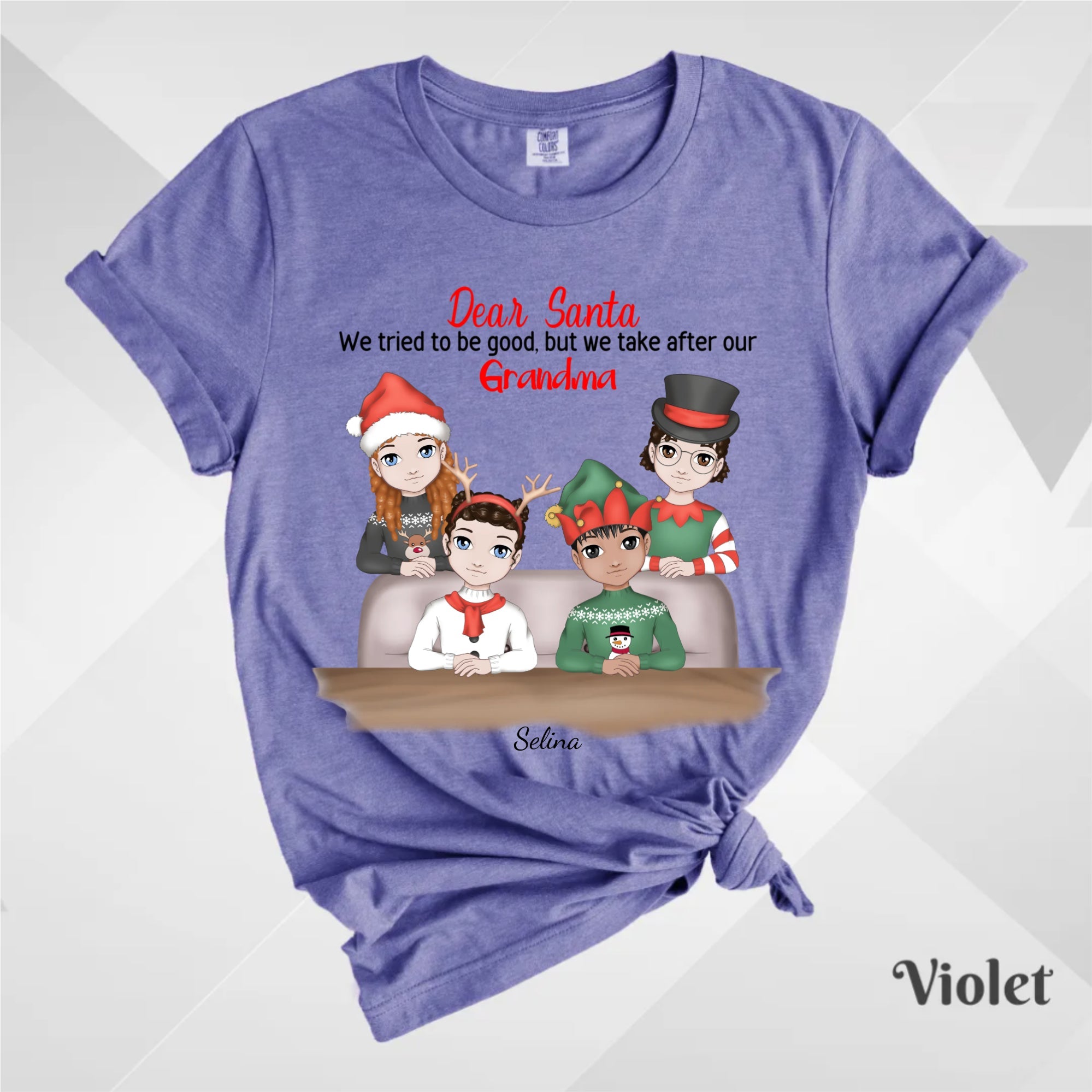 Custom T-Shirt, Comfort Colors® 1717 - Dear Santa
