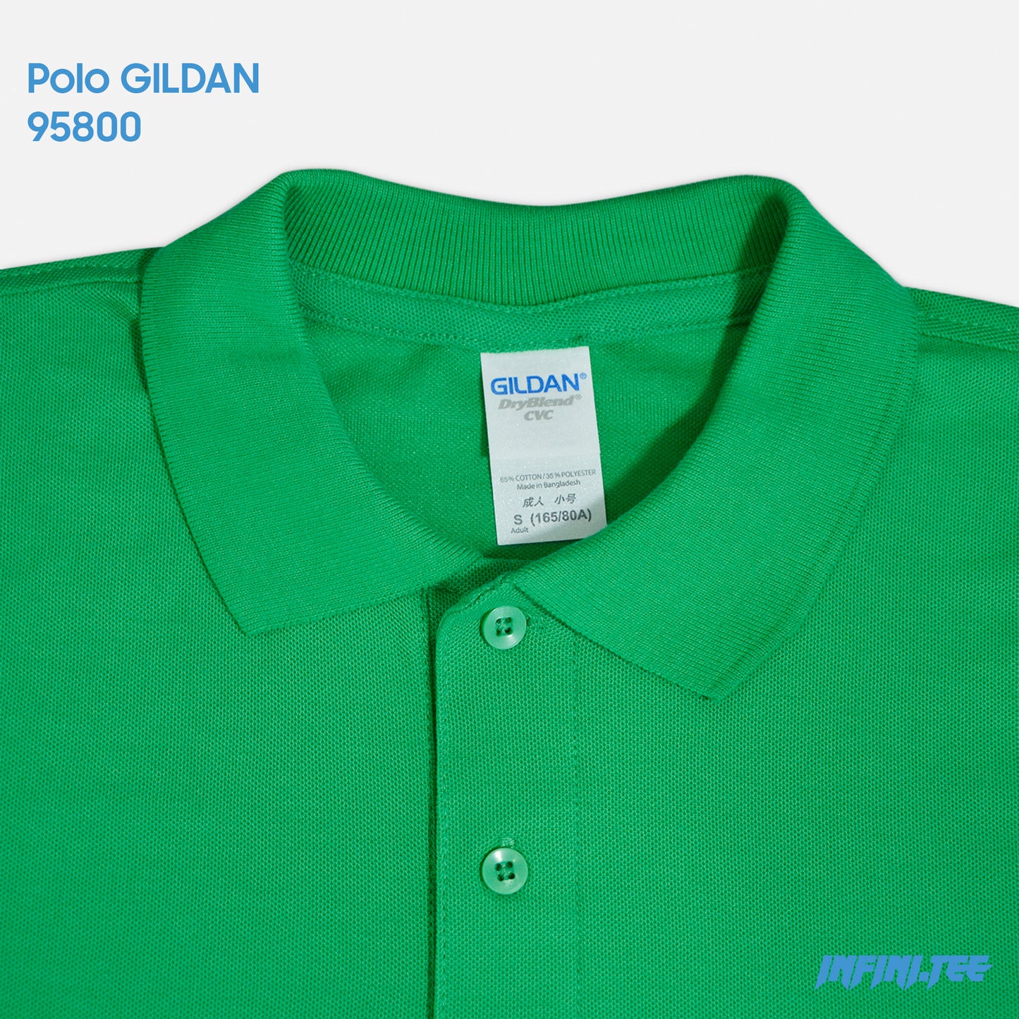 POLO 95800 GILDAN - IRISH GREEN