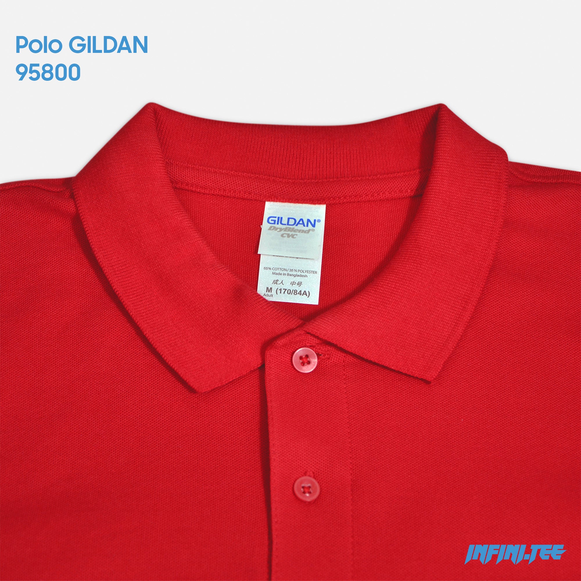 POLO 95800 GILDAN - RED
