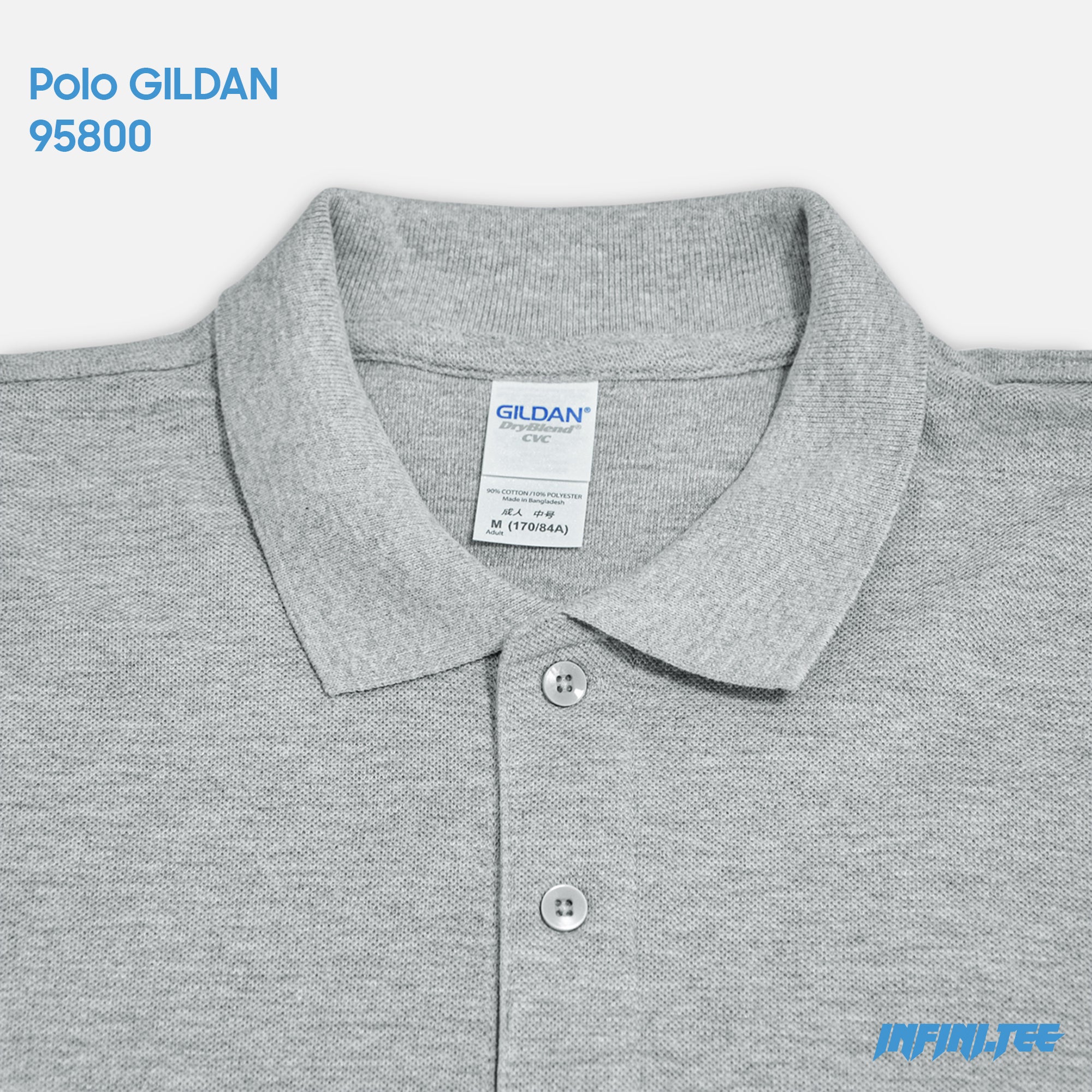 POLO 95800 GILDAN - SP GREY