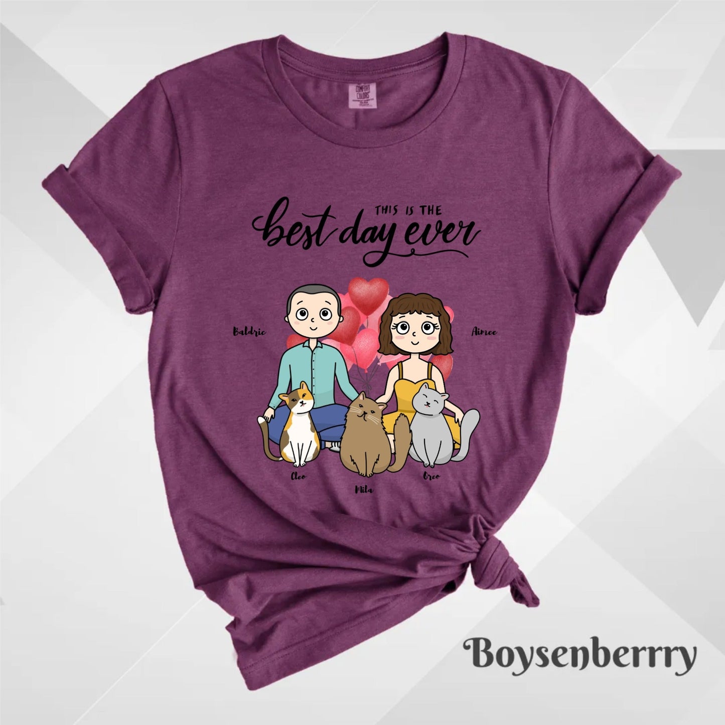 Custom T-Shirt, Comfort Colors® 1717 - The Best Day Ever