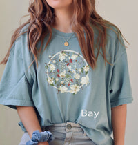 Floral Top, Comfort Colors® 1717, Oversized Tee
