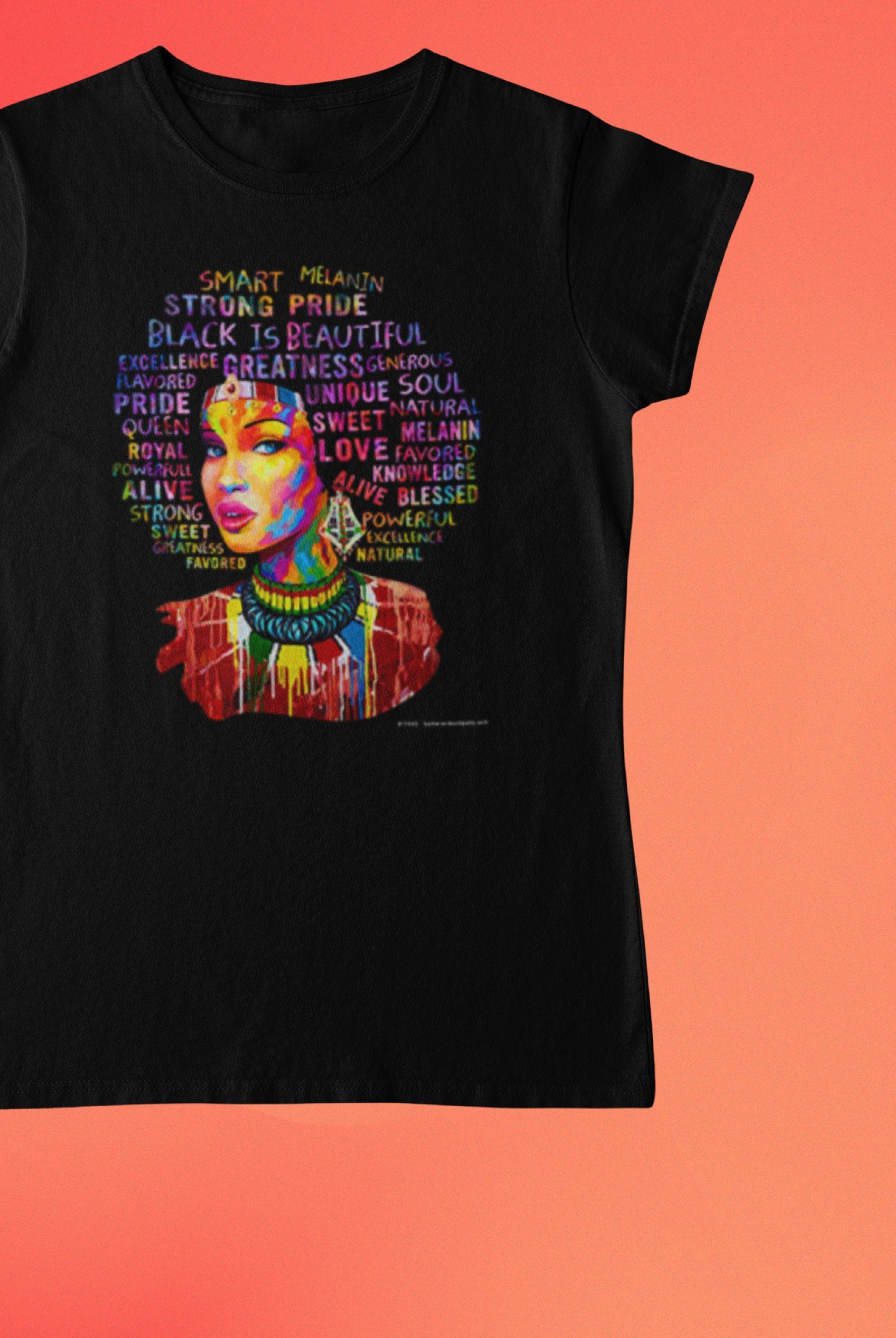Black is Beautiful Neon, Comfort Colors® 1717, Oversized Tee