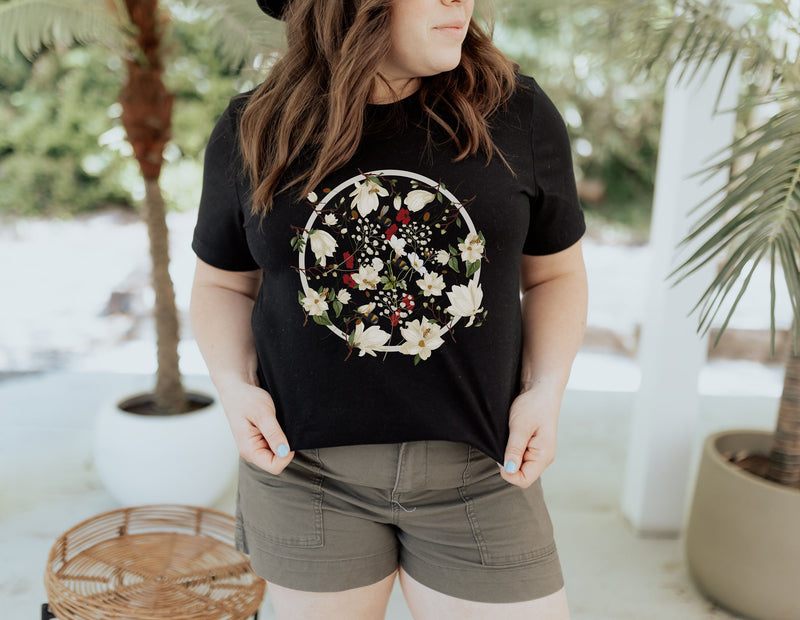 Floral Top, Comfort Colors® 1717, Oversized Tee