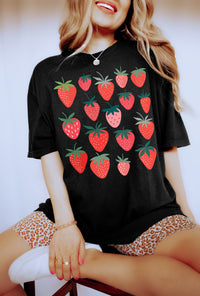 Strawberry Shirt, Comfort Colors® 1717, Oversized Tee