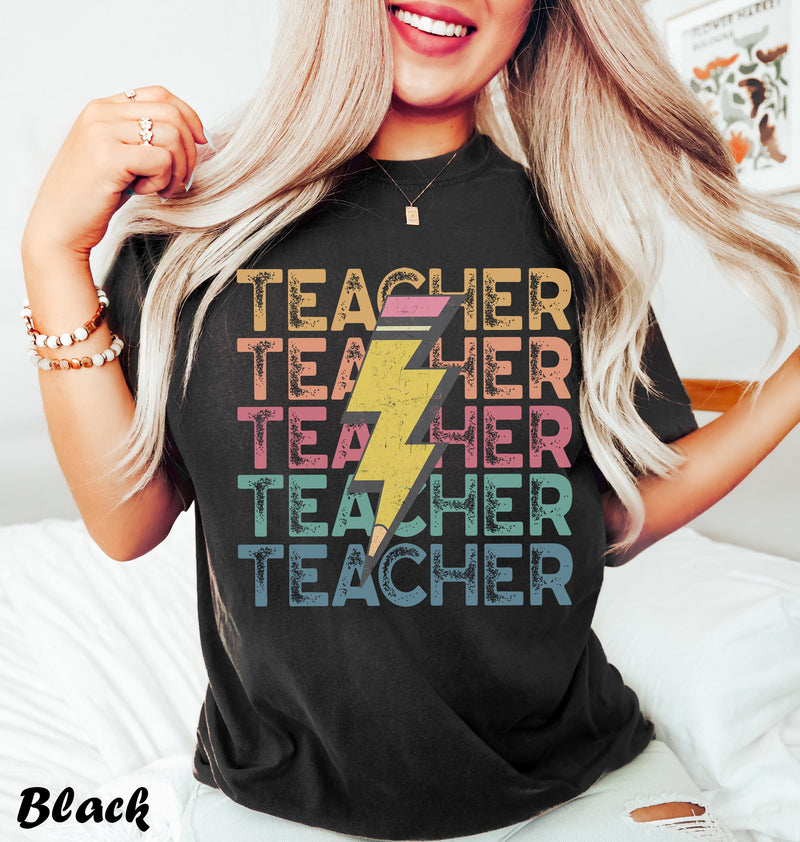 Pencil Teacher Tees, Comfort Colors® 1717, Oversized Tee