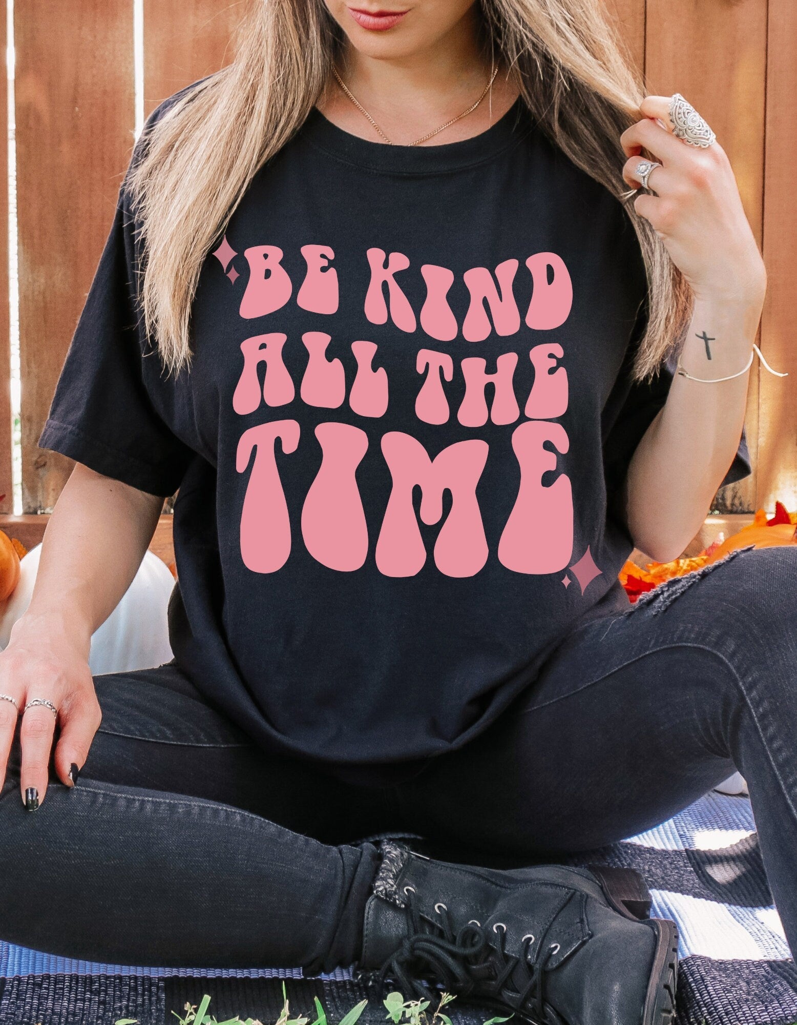 Be Kind All The Time Tee, Comfort Colors® 1717, Oversized Tee