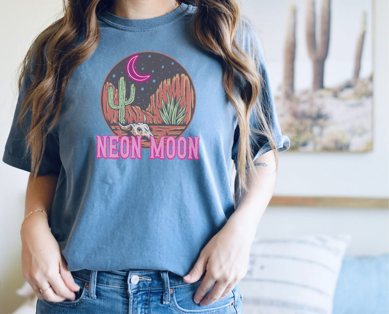 Neon Moon shirt, Comfort Colors® 1717, Oversized Tee