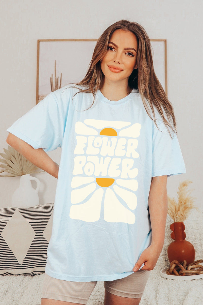 Boho Wildflowers Floral Nature Shirt, Comfort Colors® 1717, Oversized Tee