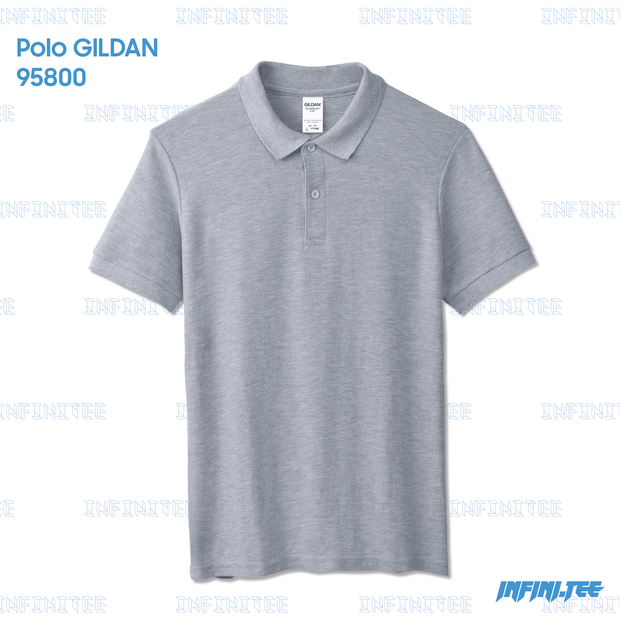 POLO 95800 GILDAN - SP GREY