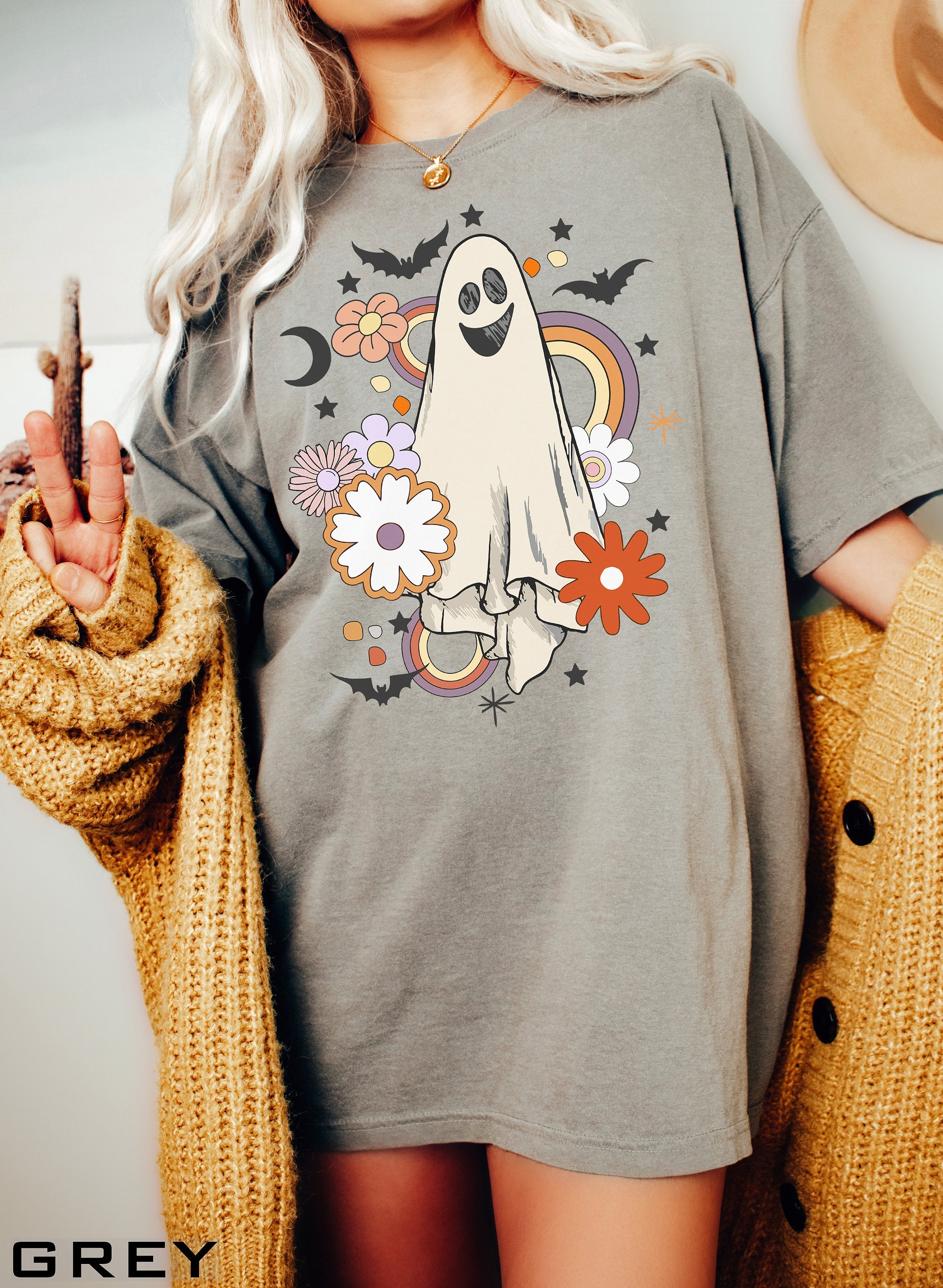 Ghost T-Shirt, Comfort Colors® 1717, Oversized Tee
