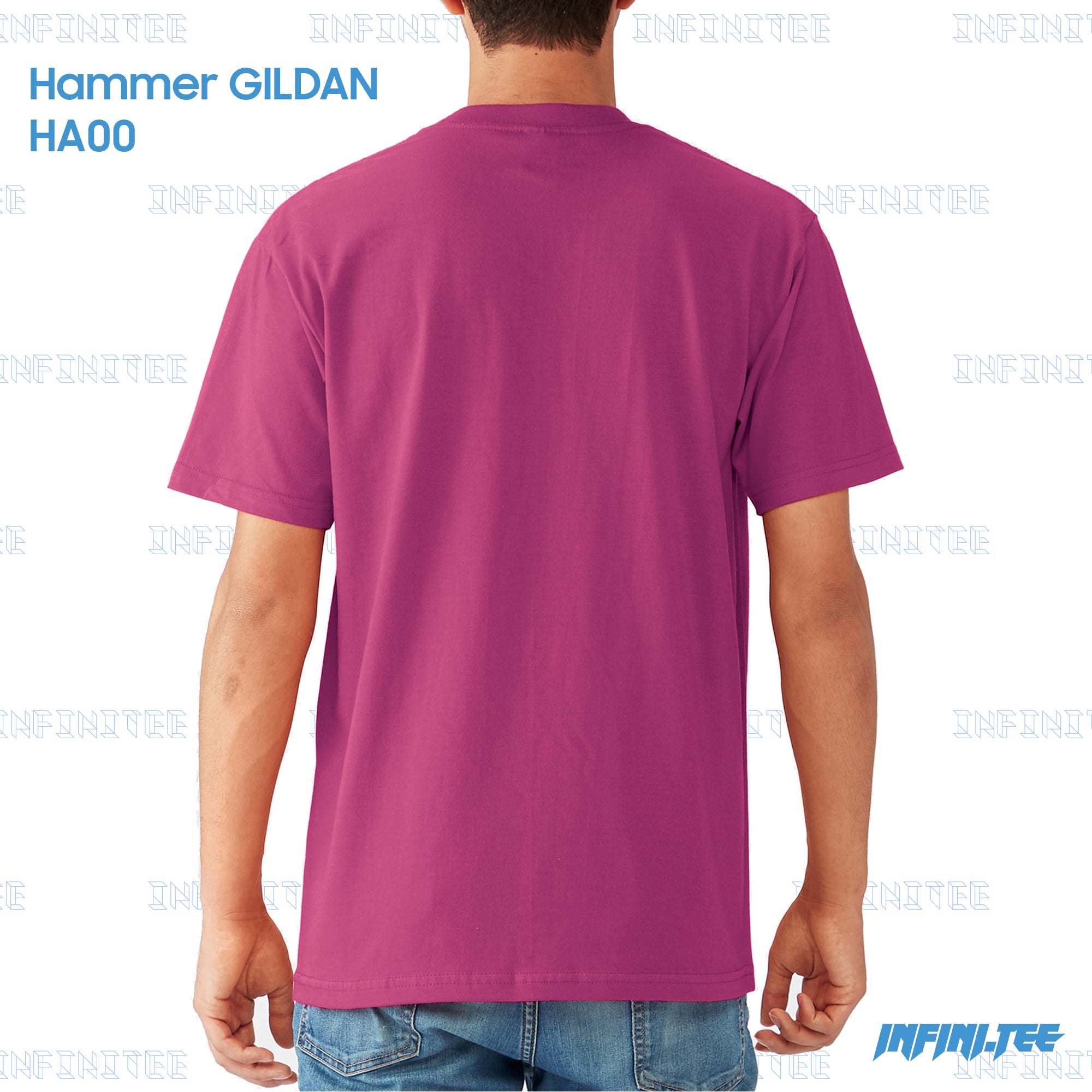 T-shirt HA00 GILDAN - BERRY