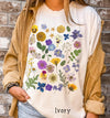 Botanical Floral Nature Tee, Comfort Colors® 1717, Oversized Tee
