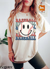 Retro Baseball Shirt, Comfort Colors® 1717, Oversized Tee