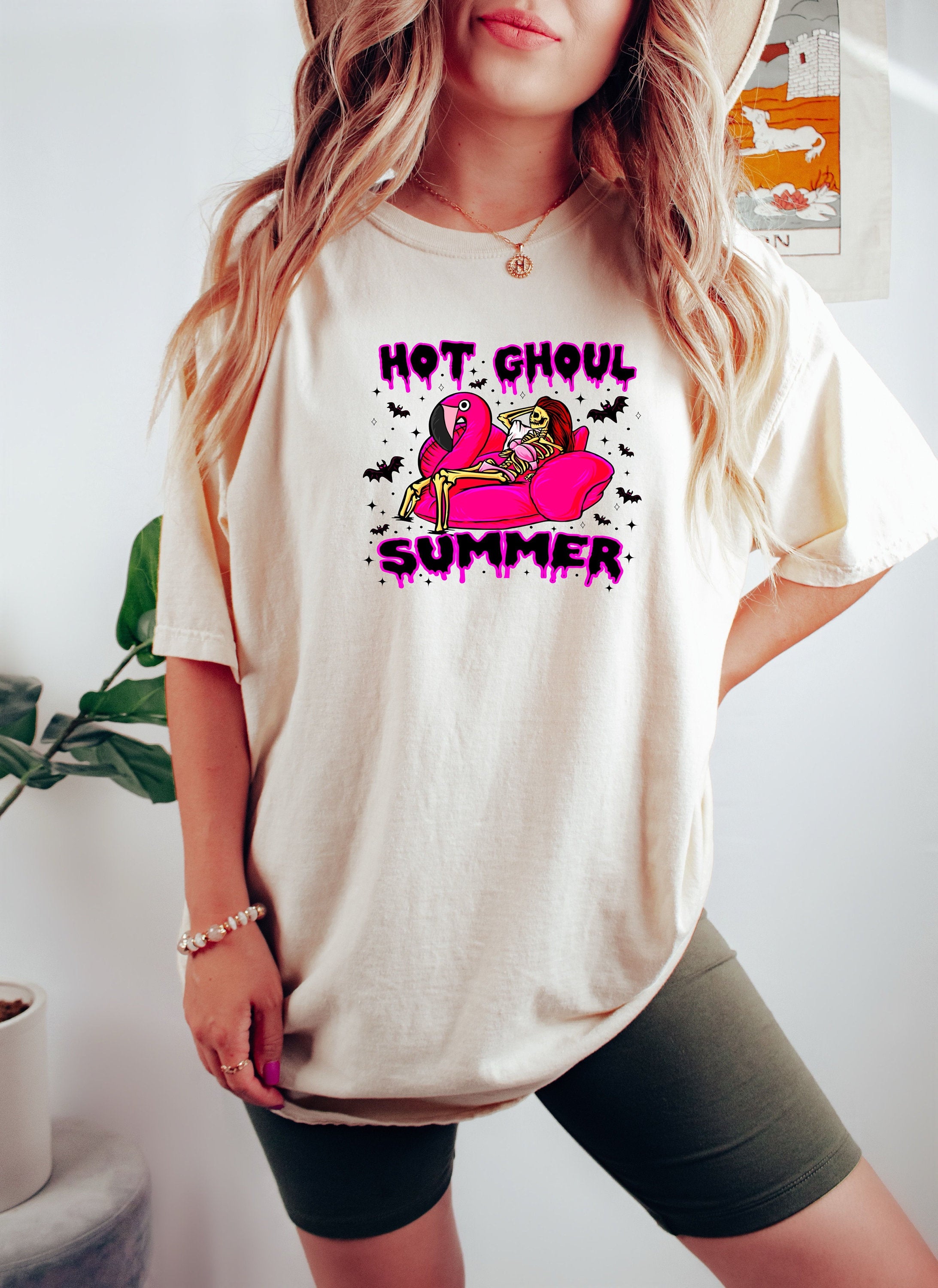 Funny Skeleton Graphic Tees, Comfort Colors® 1717, Oversized Tee