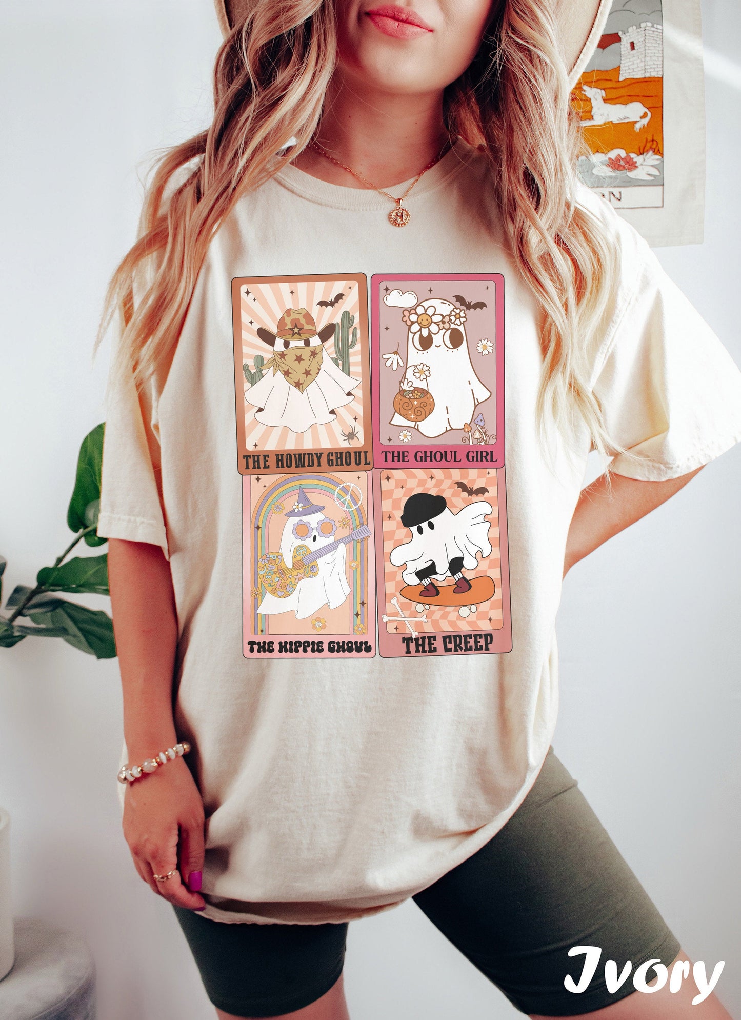 Halloween Tarot Card Shirt, Comfort Colors® 1717, Oversized Tee