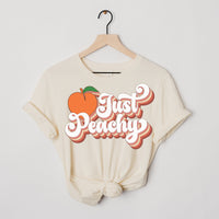 Just Peachy Graphic Tee, Comfort Colors® 1717, Oversized Tee