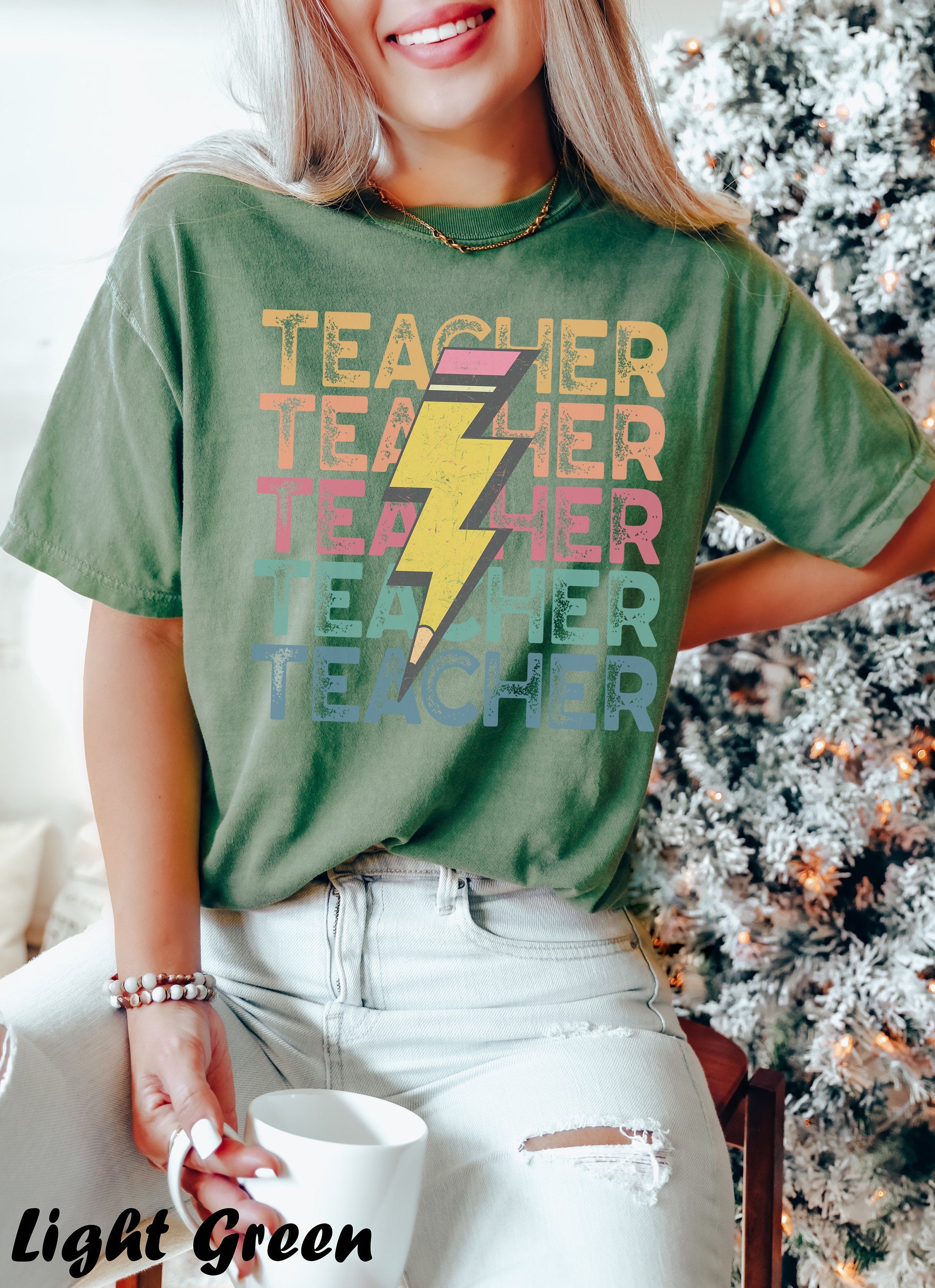 Pencil Teacher Tees, Comfort Colors® 1717, Oversized Tee