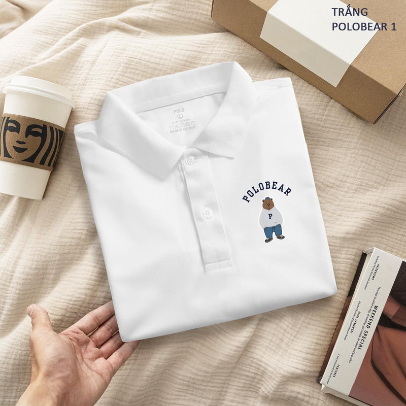 Áo Polo CloverF - MS:007 - 100% cotton, in DTG