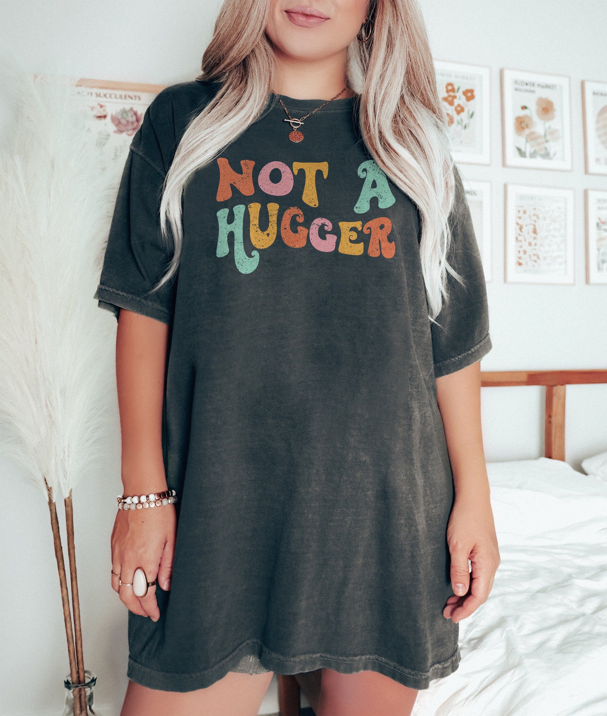 Trendy Boho Gift Vintage Graphic Tee, Comfort Colors® 1717, Oversized Tee