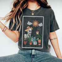 Gardener Skeleton Shirt, Comfort Colors® 1717, Oversized Tee