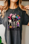 Skull Vintage Tshirt, Comfort Colors® 1717, Oversized Tee