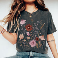 Pressed Flowers Shirt, Comfort Colors® 1717, Oversized Tee
