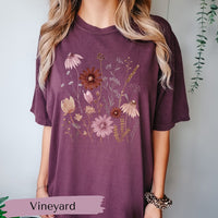 Pressed Flowers Shirt, Comfort Colors® 1717, Oversized Tee