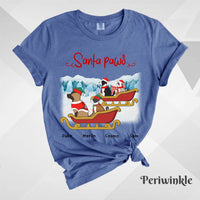 Custom T-Shirt, Comfort Colors® 1717 - Santa Paws