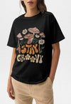 Hippie Floral, Comfort Colors® 1717, Oversized Tee